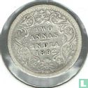 British India 2 annas 1892 (Calcutta) - Image 1