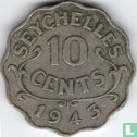 Seychelles 10 cents 1943 - Image 1