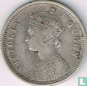 British India ¼ rupee 1876 (Bombay) - Image 2