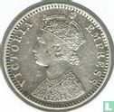 Inde britannique ¼ rupee 1893 (Bombay) - Image 2