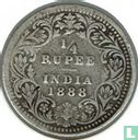 British India ¼ rupee 1888 (Calcutta) - Image 1