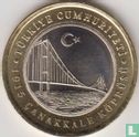 Turkije 1 türk lirasi 2022 "1915 Canakkale Bridge" - Afbeelding 2