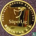 Turkije 20 türk lirasi 2021 (PROOF - verguld zilver) "16th championship of Besiktas" - Afbeelding 2
