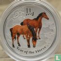  Australie 1 dollar 2014 (type 1 - coloré) "Year of the Horse" - Image 2
