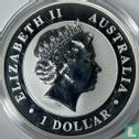 Australie 1 dollar 2013 (non coloré - avec marque privy serpent) "Kookaburra" - Image 2