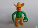 Cowboy mit Lasso gelb/grün - Bild 1