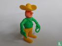 Cowboy mit Lasso gelb/grün - Bild 3