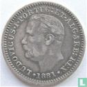 Portugees-India ¼ rupia 1881 - Afbeelding 1