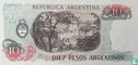 Argentinië 10 Pesos Argentinos - Afbeelding 2