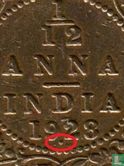 British India 1/12 anna 1928 (Bombay) - Image 3