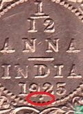 Brits-Indië 1/12 anna 1925 (Bombay) - Afbeelding 3