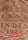 Brits-Indië 1/12 anna 1924 (Bombay) - Afbeelding 3