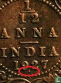 Inde britannique 1/12 anna 1927 (Bombay) - Image 3