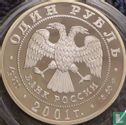 Russland 1 Rubel 2001 (PP) "West Siberian beavers" - Bild 1