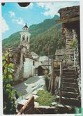 Sonogno Valle Verzasca Ticino Tessin Switzerland Postcard - Afbeelding 1