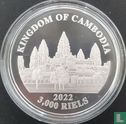 Cambodja 3000 riels 2022 (kleurloos) "Lost tigers of Cambodia" - Afbeelding 1