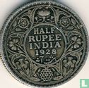 Brits-Indië ½ rupee 1928 - Afbeelding 1