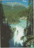 Sunwapta Falls Jasper National Park Alberta Canada Postcard - Afbeelding 1