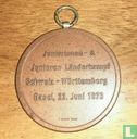 Sport-,Teilnehmer-Medaille, Juniorinnen & Junioren, Schweiz - Württemberg, Basel , 23  Juni 1973 - Afbeelding 2