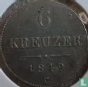 Austria 6 kreuzer 1849 (C) - Image 1