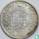 Britisch-Indien ½ Rupee 1939 (Kalkutta - Typ 1) - Bild 1