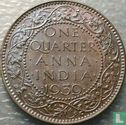 British India ¼ anna 1939 (Calcutta) - Image 1