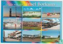 Borkum Insel - island - Multiview - Leer Lower Saxony Germany Postcard - Afbeelding 1
