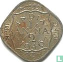 Inde britannique ½ anna 1946 (Calcutta - 2.87 g) - Image 1