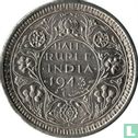 British India ½ rupee 1943 (Lahore) - Image 1