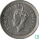 British India ½ rupee 1943 (Lahore) - Image 2