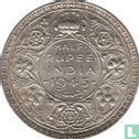 Inde britannique ½ rupee 1945 (Lahore - type 1) - Image 1