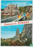 Dinant church Notre Dame cathedral Namur Belgium Postcard - Afbeelding 1