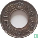 Inde britannique 1 pice 1947 (Bombay) - Image 1