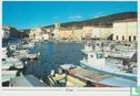 Cres Island in Croatia Boats in Harbour Postcard - Image 1