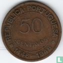 Guinée-Bissau 50 centavos 1946 (frappe monnaie) "500th anniversary Discovery of Guinea-Bissau" - Image 1