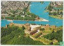 Koblenz am Rhein und an der Mosel Deutsches Eck und Festung Ehrenbreitstein Rheinland-Pfalz Ansichtskarte Postcard - Image 1