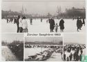 Zürcher Seegfrörni 1963 Schweiz Ansichtskarten - Frozen lake 1963 Switzerland postcard - Image 1
