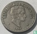 Colombie 20 centavos 1956 (fauté) - Image 1
