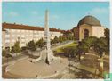 Darmstadt Tor zu Odenwald und Bergstrasse St. Ludwigskirche und Alice-Denkmal Hessen Deutschland 1965 Ansichtskarten - Afbeelding 1