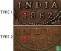 Britisch-Indien ½ Anna 1862 (Kalkutta - Typ 2) - Bild 3