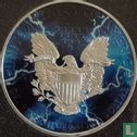 United States 1 dollar 2021 (type 1 - coloured - thunderbolt) "Silver Eagle" - Image 2