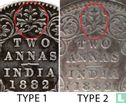 British India 2 annas 1882 (Bombay - type 2) - Image 3