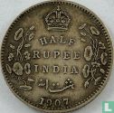 Brits-Indië ½ rupee 1907 (Calcutta) - Afbeelding 1