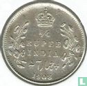 Brits-Indië ¼ rupee 1908 - Afbeelding 1