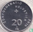Switzerland 20 francs 2016 "Inauguration of the Gotthard base tunnel" - Image 1