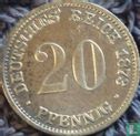 Empire allemand 20 pfennig 1873 (G) - Image 1