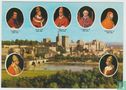 The seven Popes who ruled in Avignon from 1309 to 1376, Les sept Papes ayant régné en Avignon de 1309 à 1376, Postcard - Afbeelding 1
