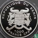 Bénin 1000 francs 2004 (BE) "Blue whale" - Image 2