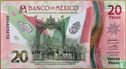 Mexique 20 Pesos (5-2021, signatures : Galia Borja Gómez & Alejandro Alegre Rabiela - Image 1