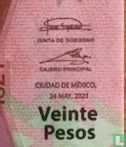 Mexique 20 Pesos (5-2021, signatures : Galia Borja Gómez & Alejandro Alegre Rabiela - Image 3